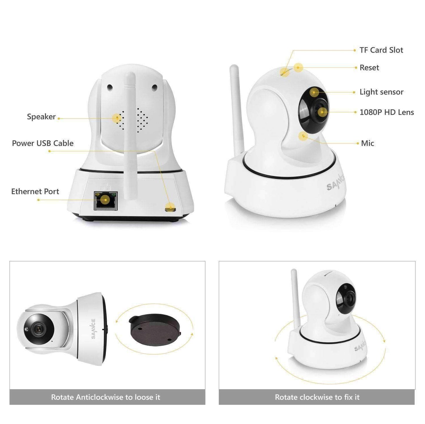 Frendorf | 1080P HD Drahtlose Wi-Fi Smart Sicherheits CCTV Kamera