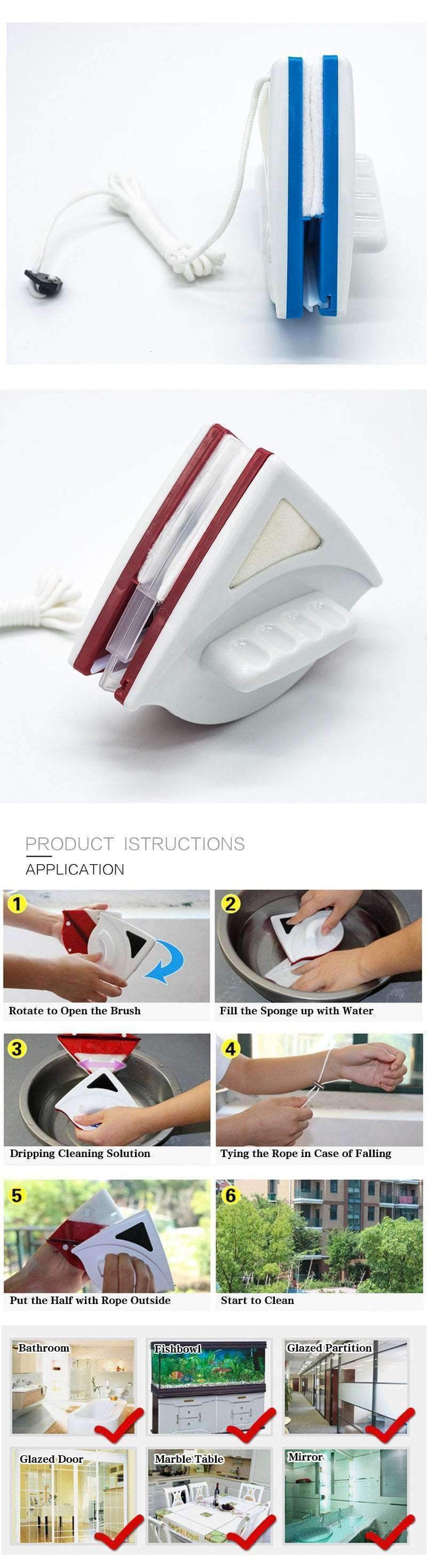 Frendorf | Magnetische Fensterbürsten