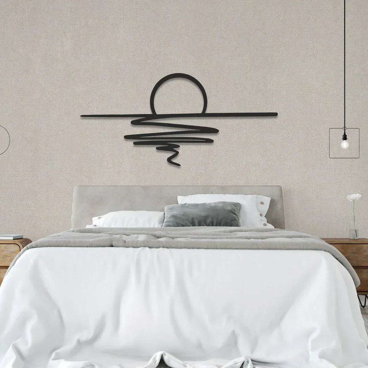 Frendorf | SereneSwirl - Moderne minimalistische Wandkunst für stilvolle Räume