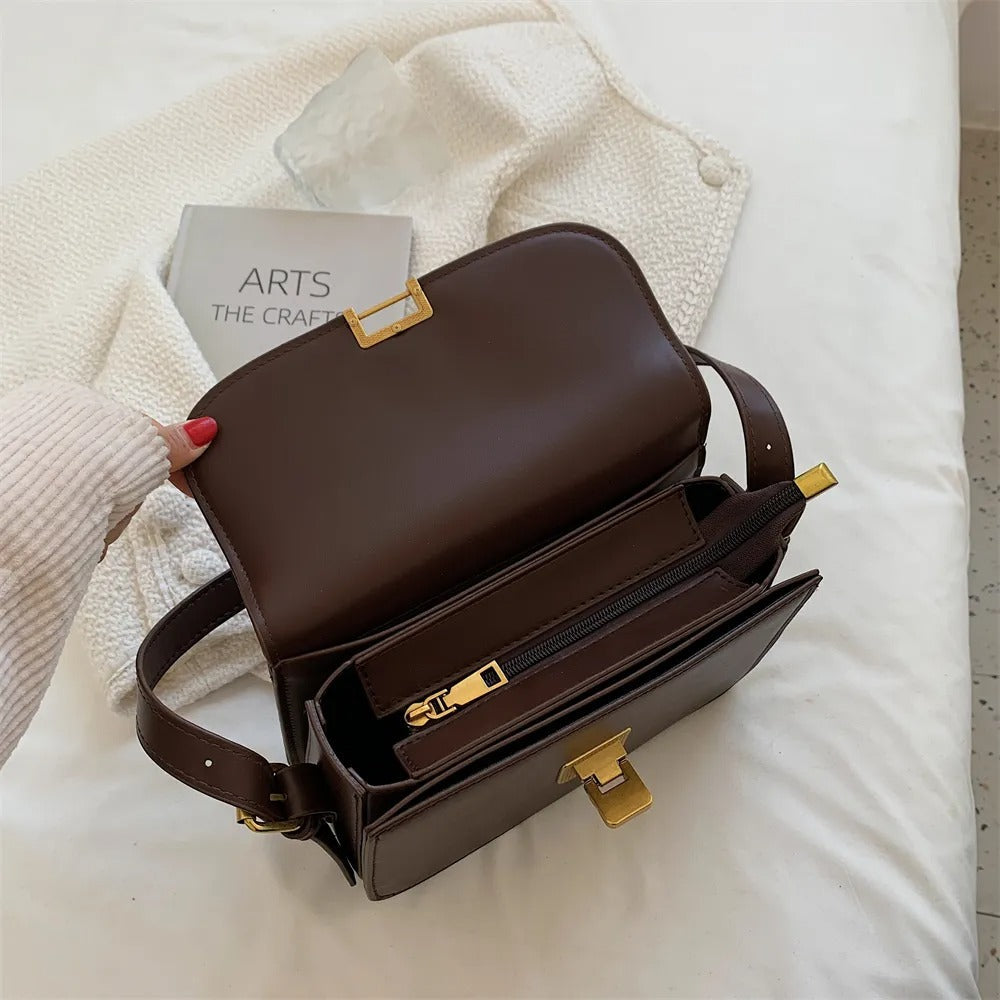 Frendorf | Ellieza – Elegante Leder Schultertasche für Damen