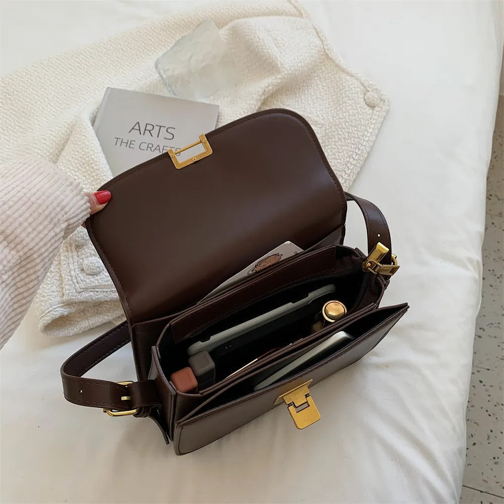 Frendorf | Ellieza – Elegante Leder Schultertasche für Damen