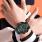 Frendorf | FoxBox: Robuste wasserdichte Chronograph Dual-Display-Uhr stoßfest