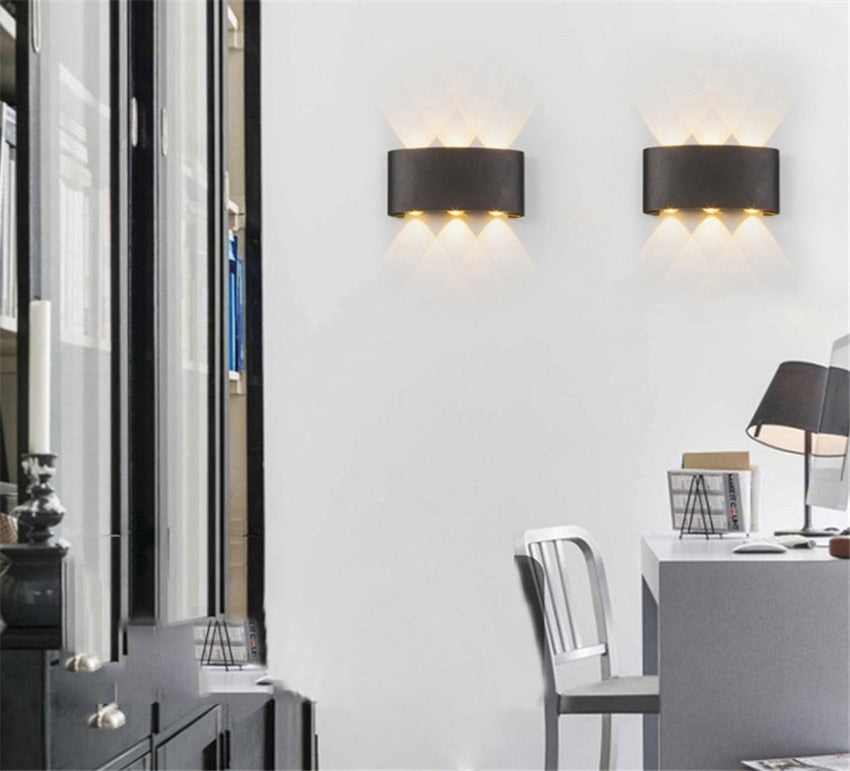 Moderne Wasserdichte LED Wandleuchte für Innen und Außen | Stilvolle und Energieeffiziente Beleuchtung