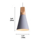 Minimalistische Holz Pendelleuchte | NordicLight
