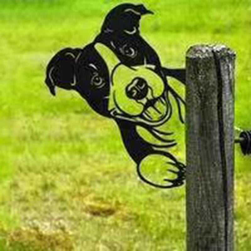 Frendorf | WildPost - Metall-Dyresilhuet-Zaunaufsätze