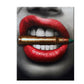Diamond Lips Leinwandmalerei Nordische Poster Drucke