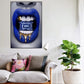 Diamond Lips Leinwandmalerei Nordische Poster Drucke