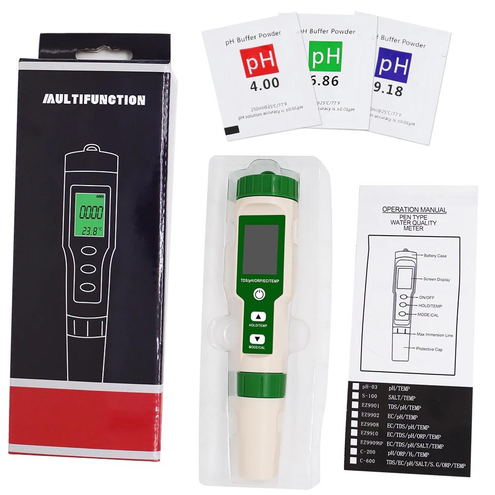 Frendorf | Digital PH-Meter Multifunktion 5 in 1 PH/TDS/EC/ORP/Temperaturmesser