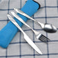 Geschirr Tragbares Besteck Steakmesser Reisegeschirr mit Tasche