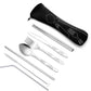 Geschirr Tragbares Besteck Steakmesser Reisegeschirr mit Tasche
