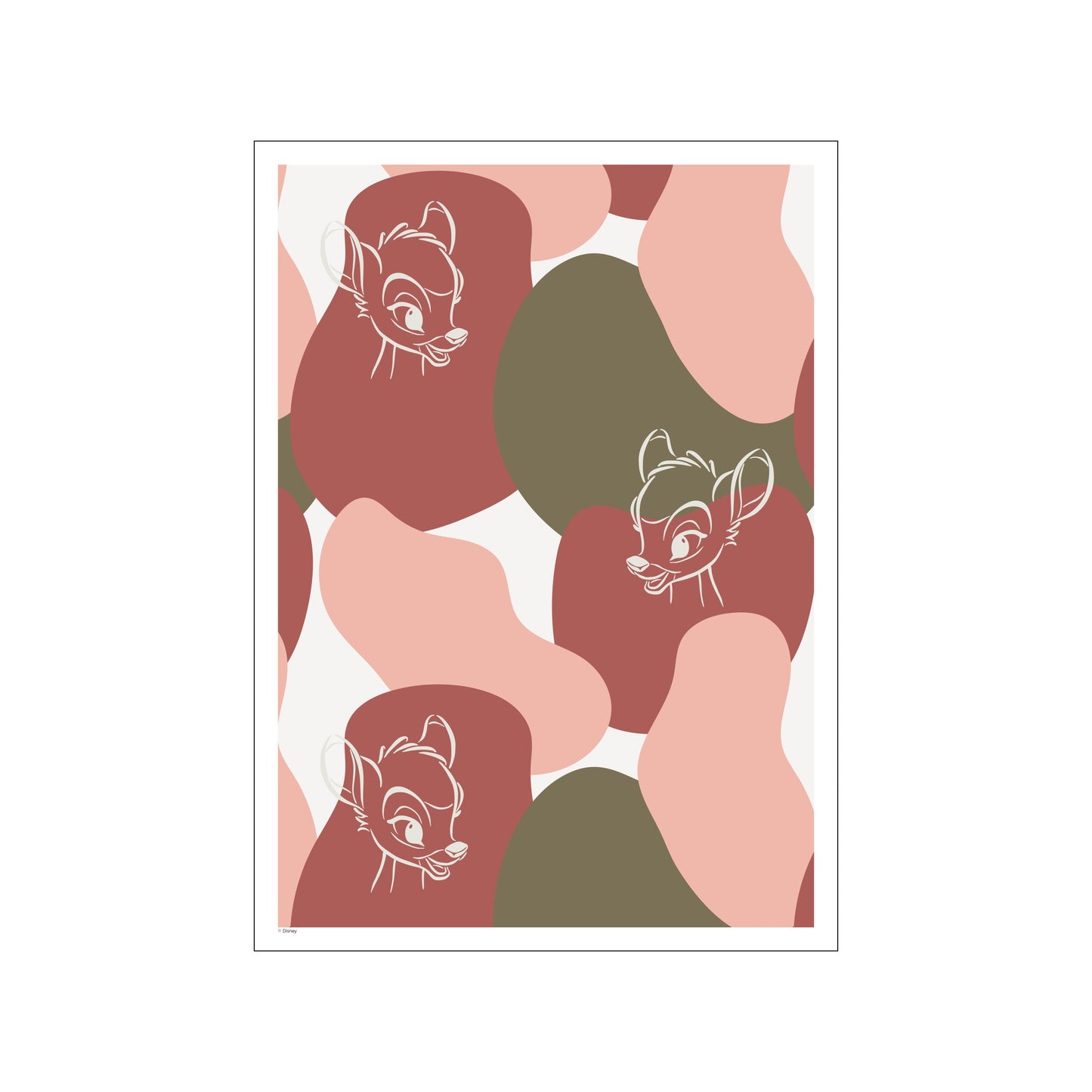 Disney – Bambi White Outline