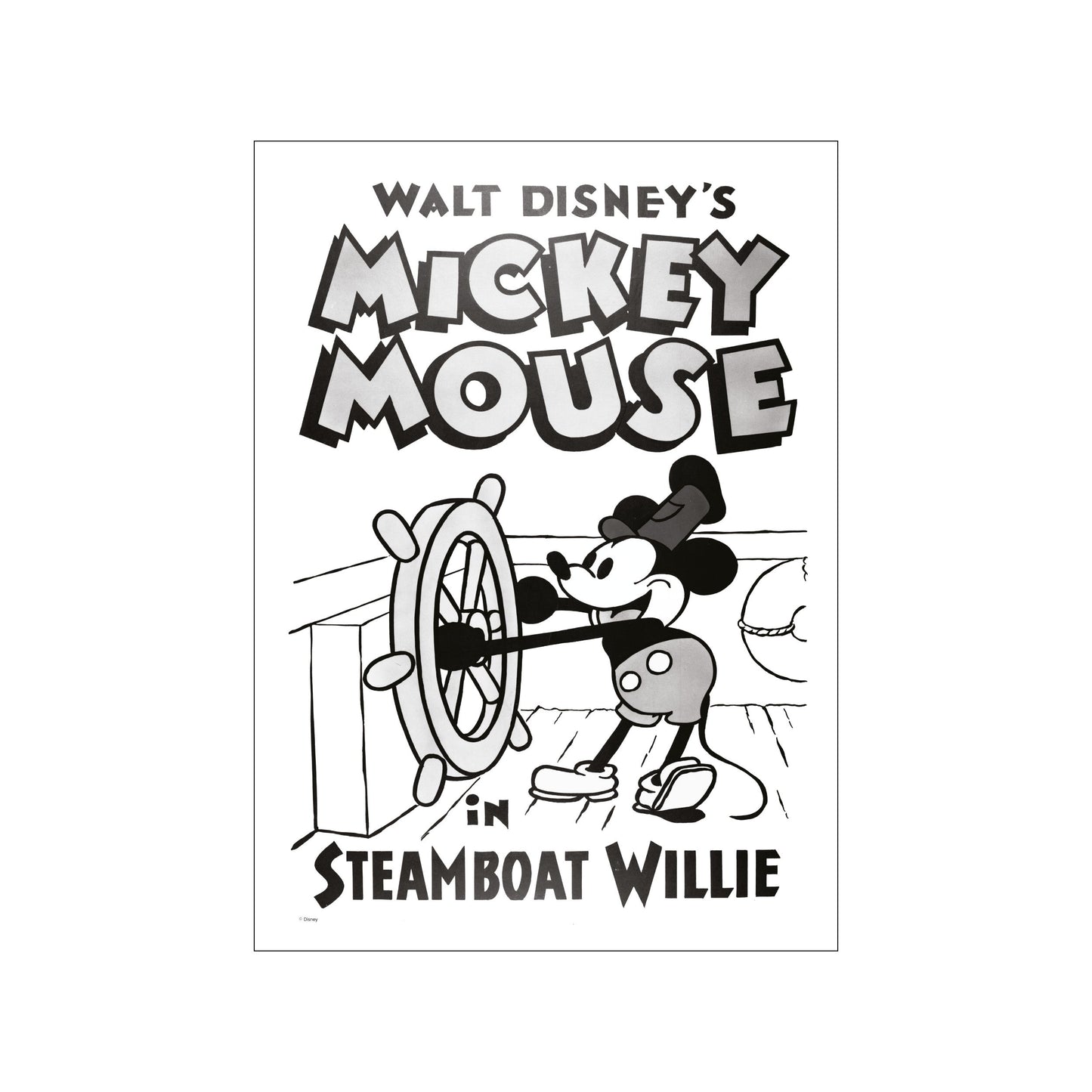 Disney – Mickey Mouse in Steamboat Willie