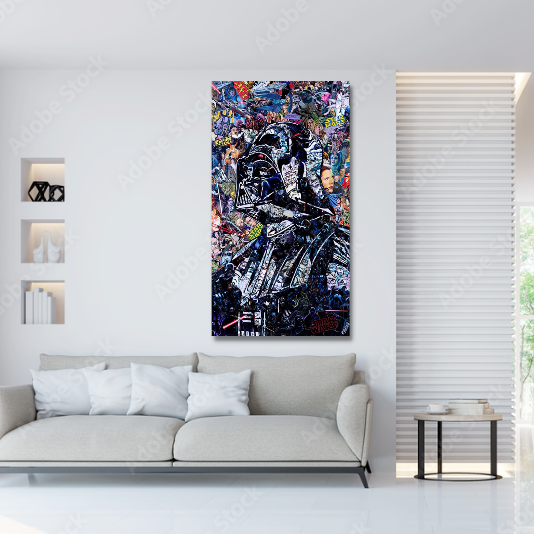 Disney Star Wars Poster Darth Vader Canvas Wandkunst - Wanddekoration - Berühmte Wandkunst