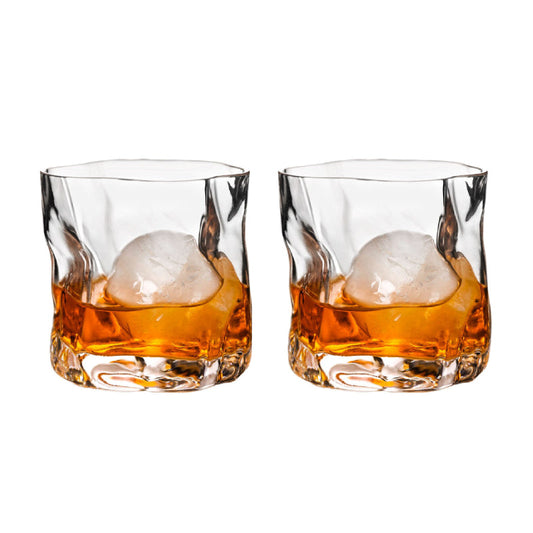 Verzerrte Textur Whisky Glas Set