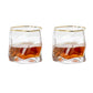 Verzerrte Textur Whisky Glas Set