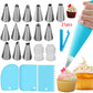 Frendorf | DIY Kuchen Drehteller Creme Dekoration Zubehör Spatel Set Backwerkzeug