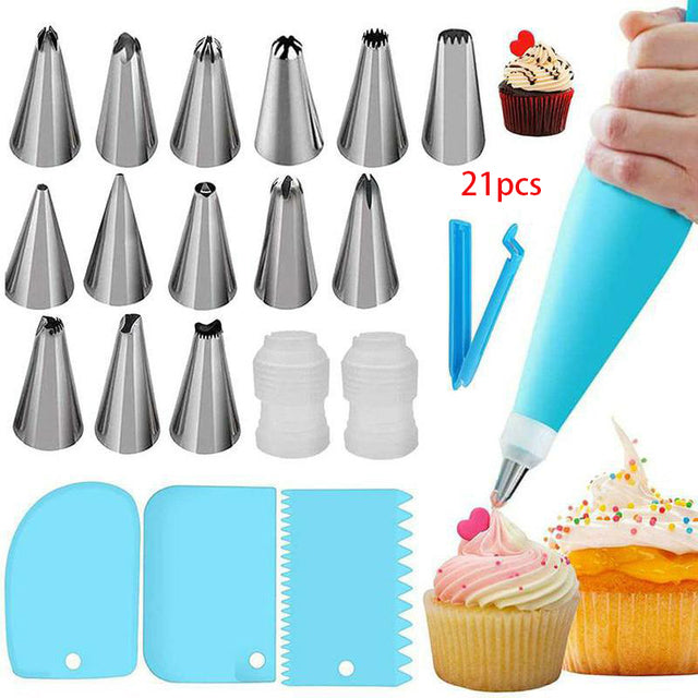 Frendorf | DIY Kuchen Drehteller Creme Dekoration Zubehör Spatel Set Backwerkzeug
