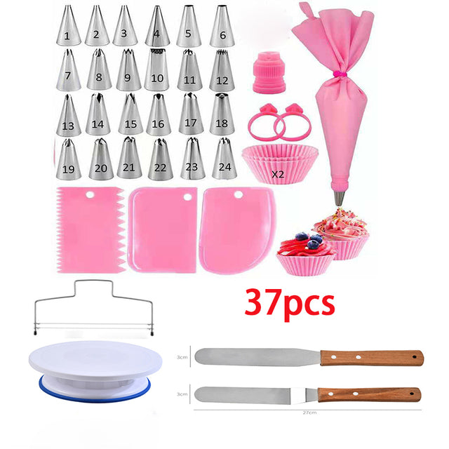 Frendorf | DIY Kuchen Drehteller Creme Dekoration Zubehör Spatel Set Backwerkzeug