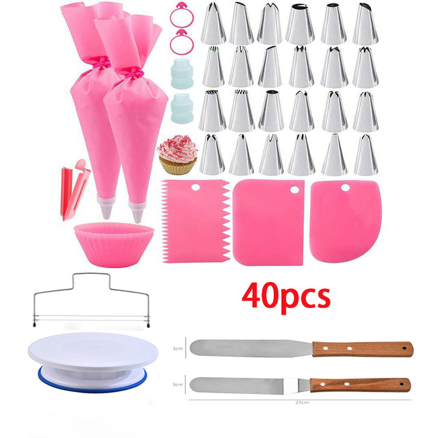 Frendorf | DIY Kuchen Drehteller Creme Dekoration Zubehör Spatel Set Backwerkzeug