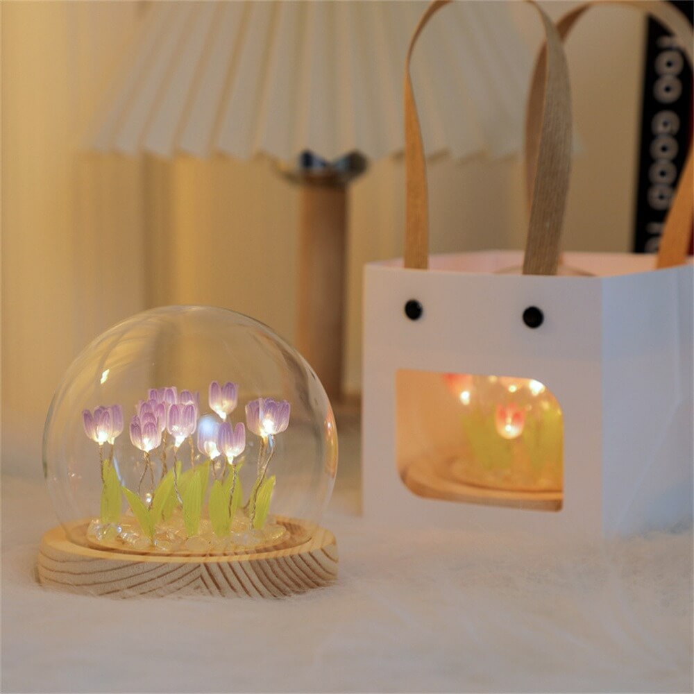 DIY Mini-Tulpenblumen-Nachtlichter