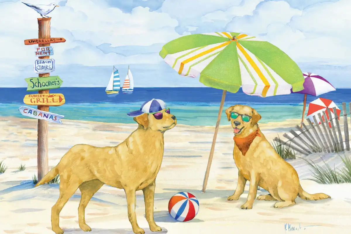 Frendorf | Hundestrandtag Horizontal I Wandkunst