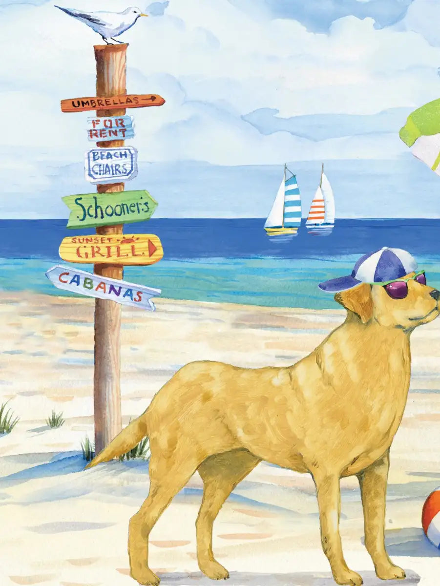 Frendorf | Hundestrandtag Horizontal I Wandkunst