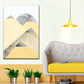Frendorf | Gelb und Grau Berge II Wandkunst
