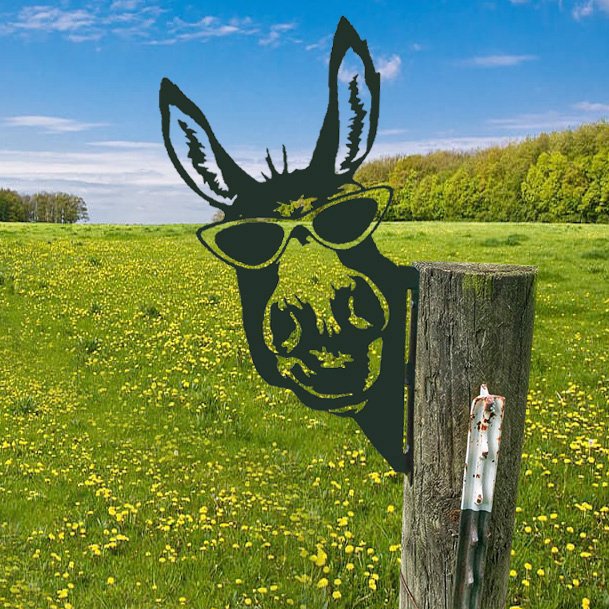 Frendorf | WildPost - Metall-Dyresilhuet-Zaunaufsätze