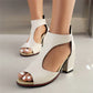Frendorf | Leder Orthopädische Absatzsandalen