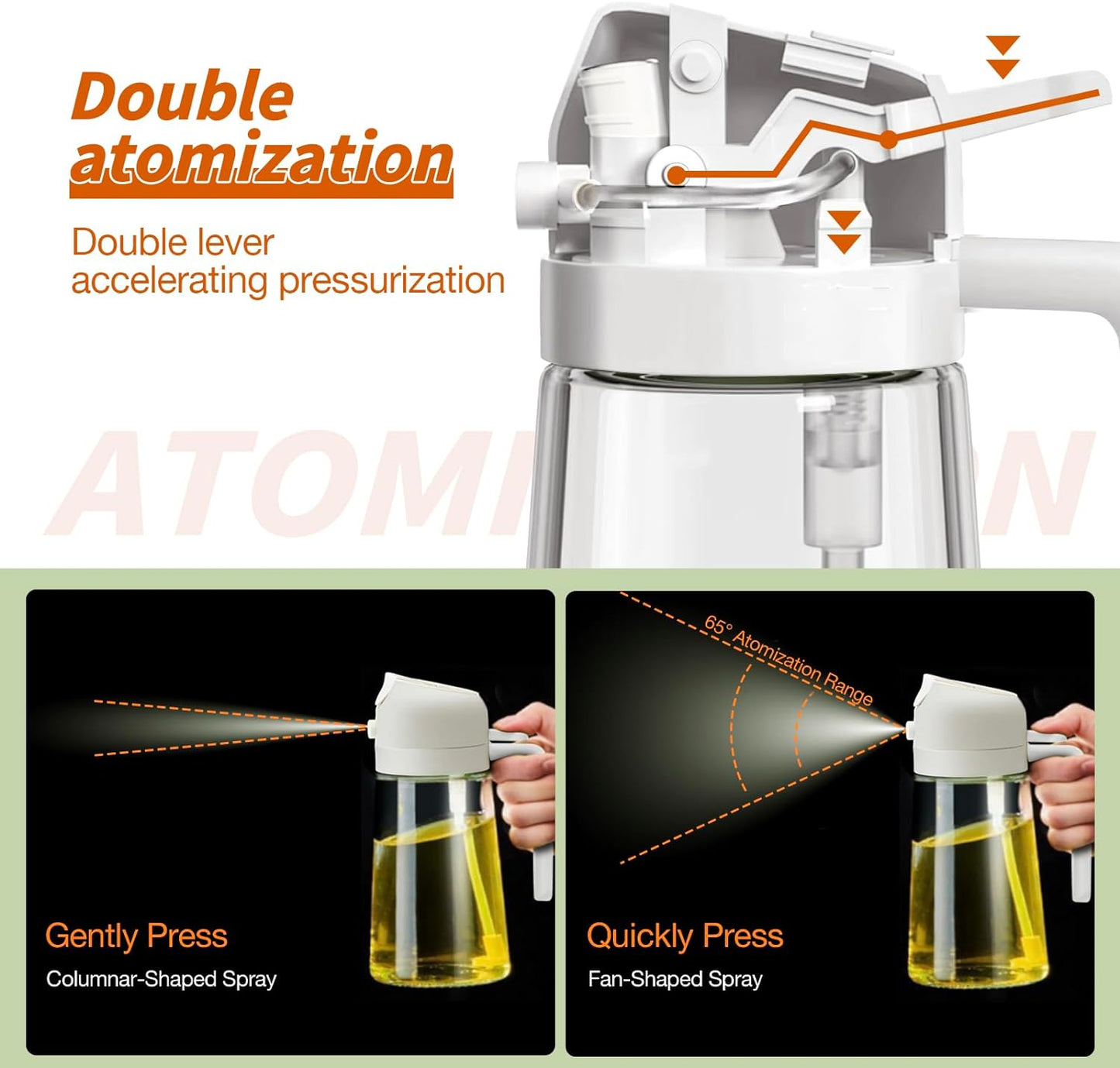 Frendorf | 2-in-1 Olivenölspray – Premium 470mL Glasflasche