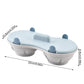 Doppel-Ei-Portionsmacher Poached Eggs Kocher Dampfkocher Küchen Gadget