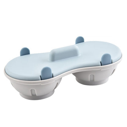 Doppel-Ei-Portionsmacher Poached Eggs Kocher Dampfkocher Küchen Gadget