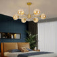Frendorf | AuroraSphere Glaskugel-Kronleuchter | Eleganter Designerleuchter | Modern & Luxuriös