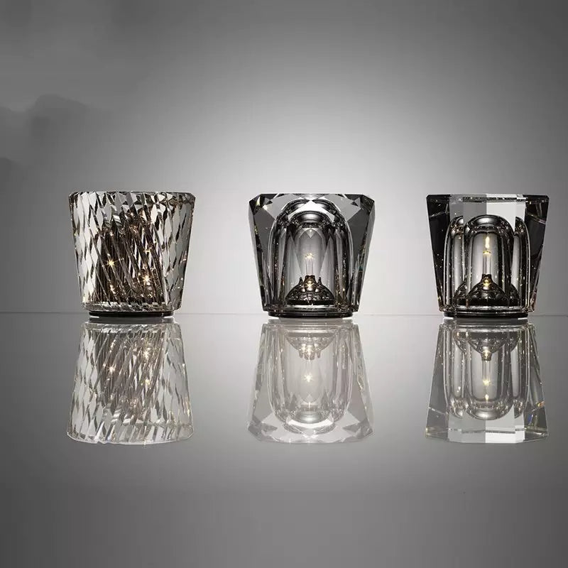 Kristall-Lampe Kabellose Tischlampe