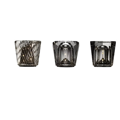 Frendorf | Lunara kabellose LED-Kristall- Tischlampe – Facettierte Stimmungsbeleuchtung