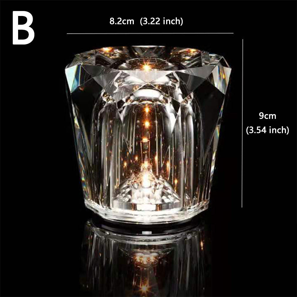 Kristall-Lampe Kabellose Tischlampe