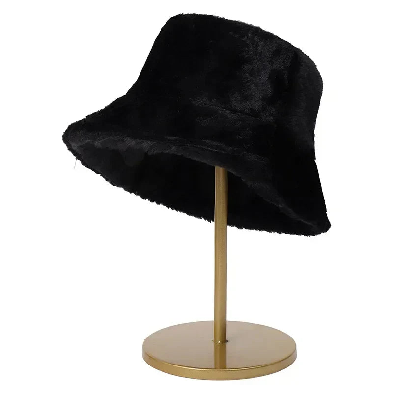 Frendorf | Warme Herbst Bucket Hat aus Kaninchenfell für Damen - Lorna