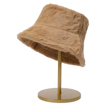 Frendorf | Warme Herbst Bucket Hat aus Kaninchenfell für Damen - Lorna