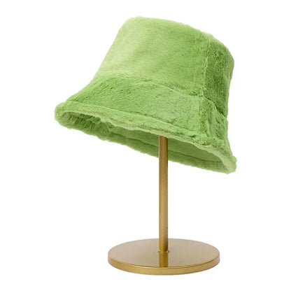 Frendorf | Warme Herbst Bucket Hat aus Kaninchenfell für Damen - Lorna