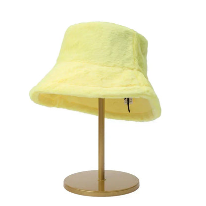 Frendorf | Warme Herbst Bucket Hat aus Kaninchenfell für Damen - Lorna