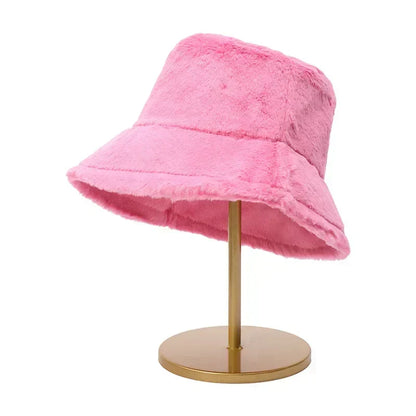 Frendorf | Warme Herbst Bucket Hat aus Kaninchenfell für Damen - Lorna