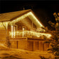 Outdoor Winter Slänger LED Eiszapfen Vorhang Weihnachtsbeleuchtung - Curtcle