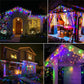 Outdoor Winter Slänger LED Eiszapfen Vorhang Weihnachtsbeleuchtung - Curtcle