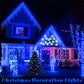Outdoor Winter Slänger LED Eiszapfen Vorhang Weihnachtsbeleuchtung - Curtcle