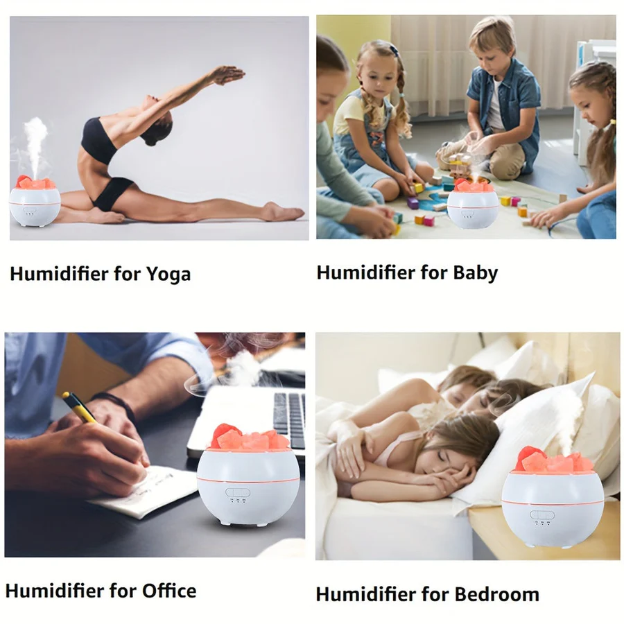 Frendorf | 3 in 1 Salzkristalllampe ätherischer Öldiffusor