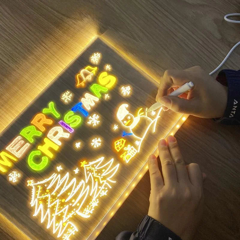 Kinder LED Notiztafel mit Farben