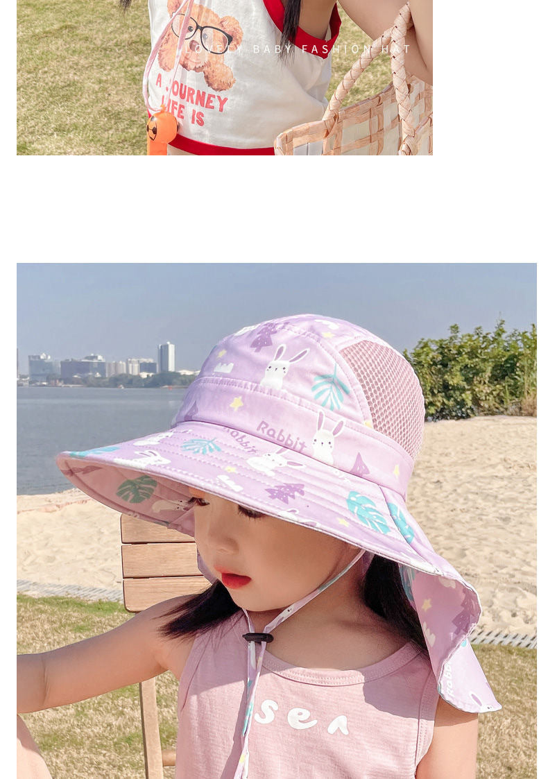 Frendorf | ANTI-UV KINDER SONNENHUT MIT PFEIFE – SOMMER BUCKET HUT FÜR JUNGEN UND MÄDCHEN