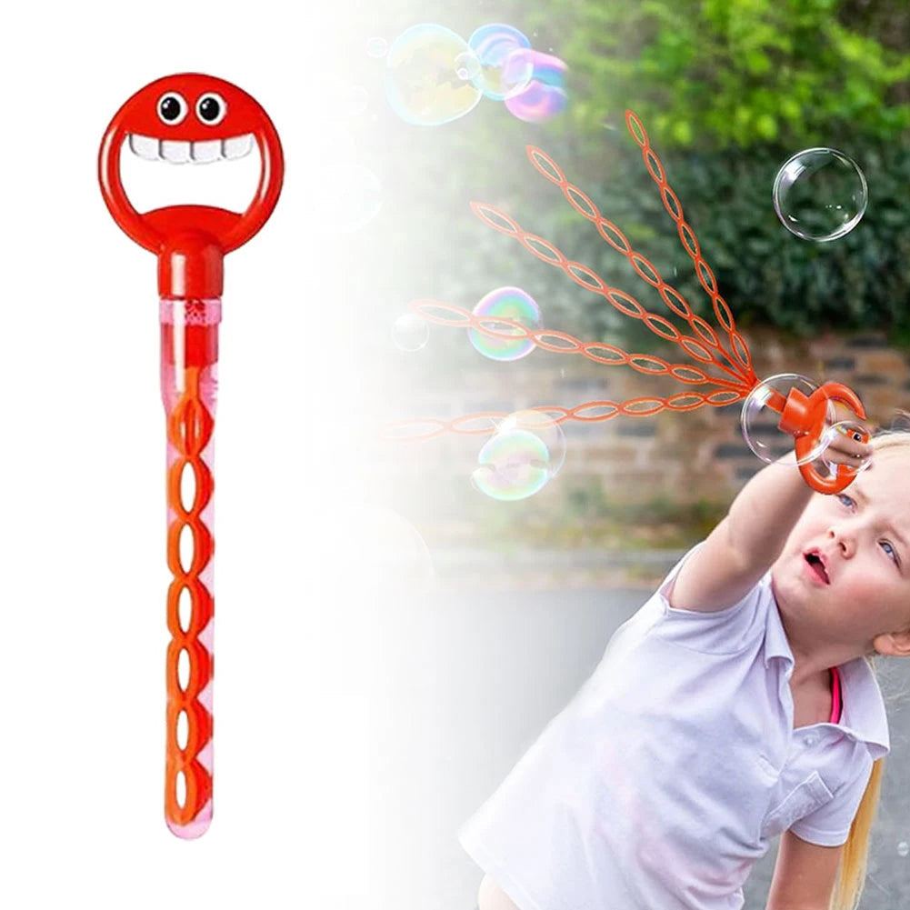 Frendorf | 32-Loch lächelndes Gesicht Seifenblasenstab (zufällige Farbe)