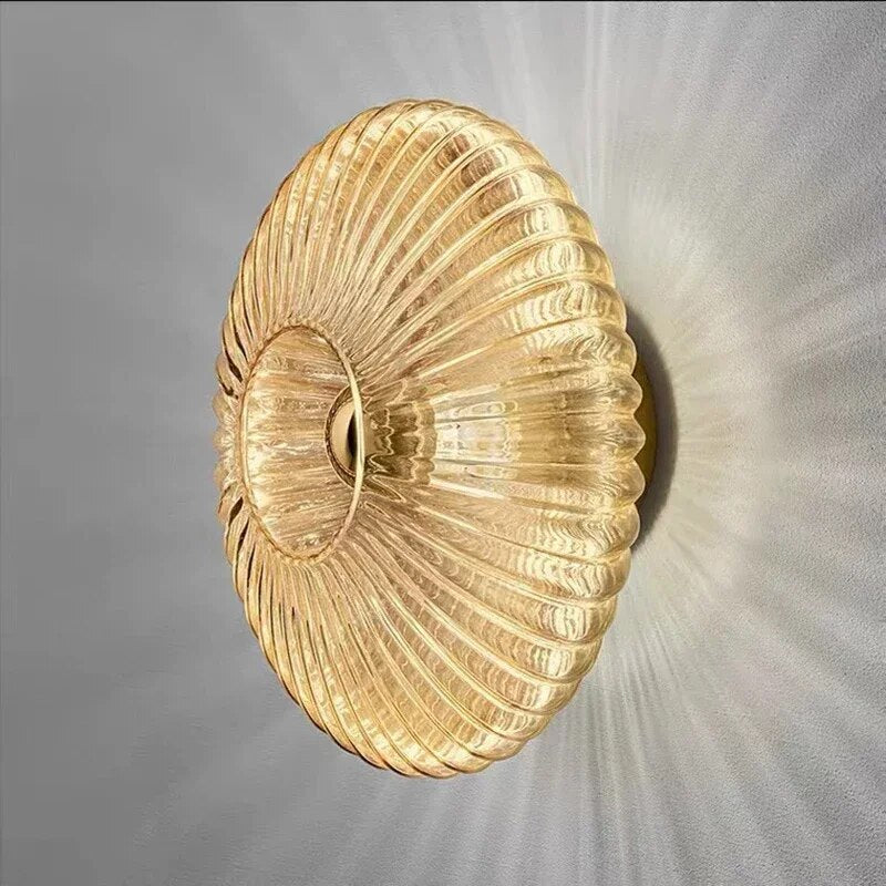 NimbusFlux - Glas Wandlampe mit Golvend Licht