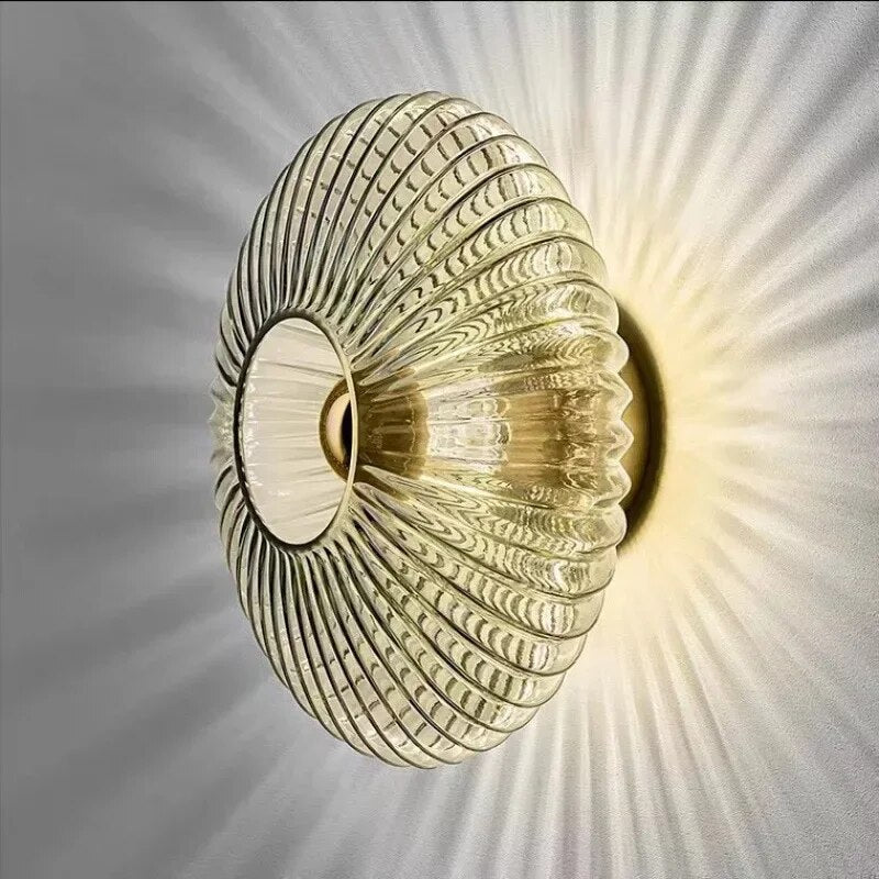 NimbusFlux - Glas Wandlampe mit Golvend Licht